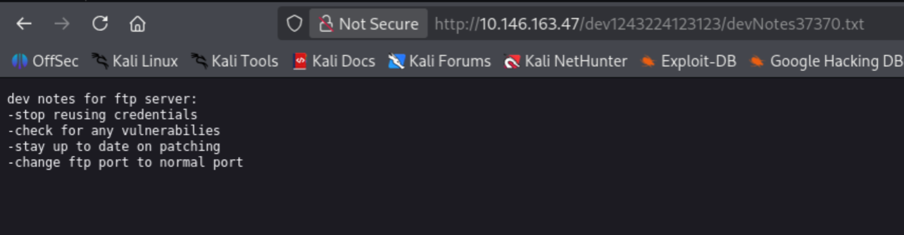 devNotes37370.txt confirming stop reusing credentials advice ignored